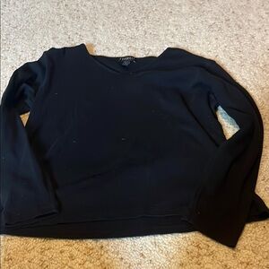 Foxcroft Blue Boxy Long Sleeve Hoodie